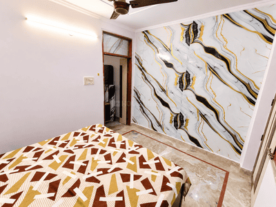 Bedroom Image of 595 Sq.ft 1 BHK Builder Floor for rent in Uttam Nagar New Delhi for Rs. 16000