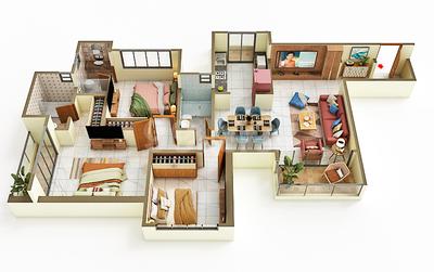 Brochure Image of 1568 Sq.ft 3 BHK Apartment / Flat for sale in Neev Luxton, Wakad Pune for Rs. 13500000