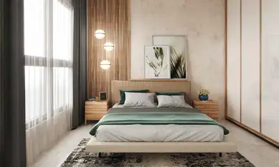 Bedroom Image of 711 Sq.ft 2 BHK Apartment / Flat for sale in Starwing I Stay Tower G, Andheri East Mumbai for Rs. 15000000