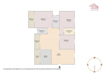 Image of 1515 Sq.ft 3 BHK Apartment / Flat for sale in Sumadhura Sawan MTB by Sumadhura Infracon Pvt Ltd, Hoodi, Bengaluru for Rs. 18600000