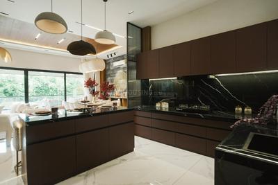 Kitchen Image of 4300 Sq.ft 4 BHK Apartment / Flat for sale in Courtyard Fairmont, Khanpur Vadodara for Rs. 18500000