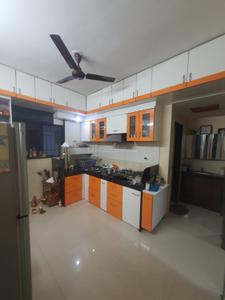 Kitchen Image of 950 Sq.ft 2 BHK Apartment / Flat for rent in Kharde Patil Chaitanya Vihar, Thergaon Pune for Rs. 30000