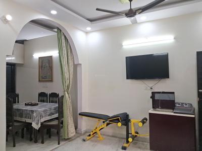 Living Room Image of 670 Sq.ft 1 BHK Builder Floor for rent in Bindapur New Delhi for Rs. 19000