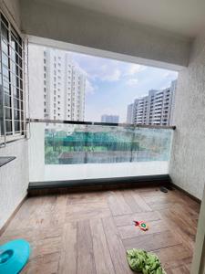 Balcony Image of 1500 Sq.ft 3 BHK Apartment / Flat for rent in Pharande Puneville, Punawale Pune for Rs. 32000