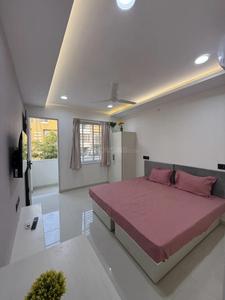 Bedroom Image of 450 Sq.ft 1 RK Builder Floor for rent in Scheme No 114 Indore for Rs. 17000