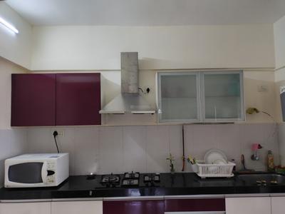Kitchen Image of 650 Sq.ft 1 BHK Apartment / Flat for rent in Long Island, Charholi Budruk Pune for Rs. 22000