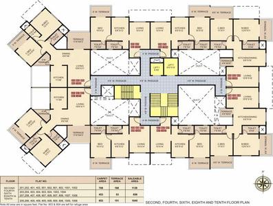 Image of 1211 Sq.ft 2 BHK Apartment / Flat for sale in Sentosa Pride , Punawale, Pune for Rs. 7345555