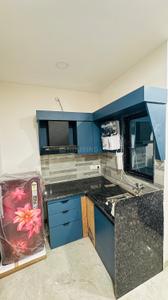 Kitchen Image of 650 Sq.ft 1 BHK Builder Floor for rent in Indra Puri Colony Indore for Rs. 14000