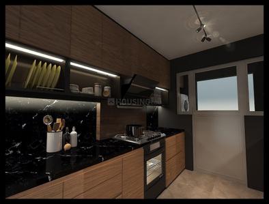 Kitchen Image of 2070 Sq.ft 4 BHK Apartment / Flat for rent in Ideal Unique Residency, Shyam Bazar Kolkata for Rs. 80000