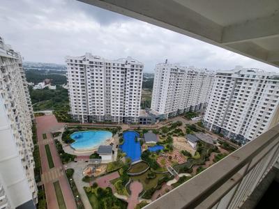 Balcony Image of 1481 Sq.ft 3 BHK Apartment / Flat for rent in Puravankara Palm Beach, Kyalasanahalli Bengaluru for Rs. 52000