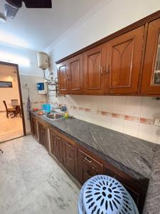 Kitchen Image of 1575 Sq.ft 3 BHK Builder Floor for rent in Kalkaji New Delhi for Rs. 80000