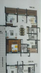 Image of 1800 Sq.ft 3 BHK Apartment / Flat for sale in Vertex Pristine, Hyder Nagar, Hyderabad for Rs. 13600000