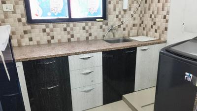 Kitchen Image of 650 Sq.ft 1 BHK Apartment / Flat for rent in Signature Vrajdham, Ujala Circle Ahmedabad for Rs. 18000