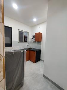 Kitchen Image of 600 Sq.ft 1 BHK Builder Floor for rent in Mahalakshmi Nagar Indore for Rs. 19500