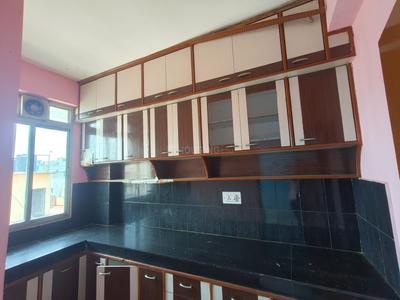 Kitchen Image of 1280 Sq.ft 3 BHK Apartment / Flat for rent in Pahari Village Patna for Rs. 22000