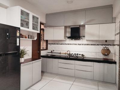 Kitchen Image of 1890 Sq.ft 3 BHK Apartment / Flat for sale in Krishna Dharti Saket Height, Gota Ahmedabad for Rs. 12700000