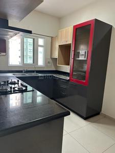 Kitchen Image of 1983 Sq.ft 3.5 BHK Apartment / Flat for rent in L And T Raintree Boulevard, Sahakara Nagar Bengaluru for Rs. 80000