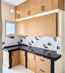 Kitchen Image of 650 Sq.ft 1 BHK Apartment / Flat for rent in Kondapur Hyderabad for Rs. 25000