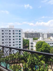 Balcony Image of 850 Sq.ft 2 BHK Apartment / Flat for rent in Nyati Elan, Wagholi Pune for Rs. 22000