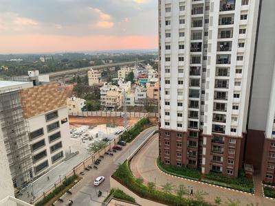 Balcony Image of 950 Sq.ft 2 BHK Apartment / Flat for rent in Prestige Jindal City, Anchepalya Bengaluru for Rs. 35000