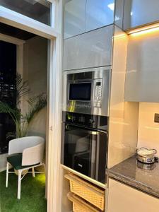 Kitchen Image of 1900 Sq.ft 3 BHK Apartment / Flat for rent in Manglam Radiance, Durgapura Jaipur for Rs. 100000