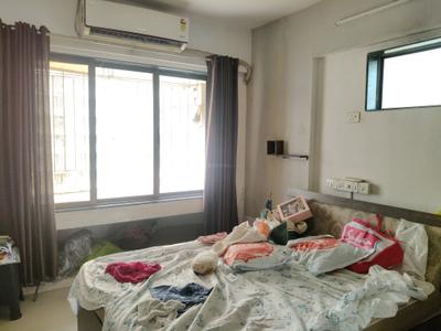 Bedroom Image of 550 Sq.ft 1 BHK Apartment / Flat for rent in G K Sai Radha Complex, Bhandup West Mumbai for Rs. 37000