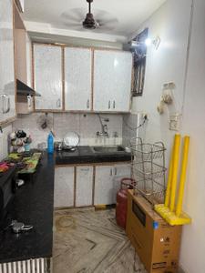 Kitchen Image of 620 Sq.ft 2 BHK Builder Floor for rent in Shiva Builders Floor lll, Dwarka Mor New Delhi for Rs. 17000