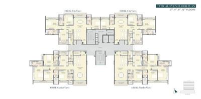 Image of 3722 Sq.ft 4 BHK Apartment / Flat for sale in Emerald Kingsvilla, Pipliyahana, Indore for Rs. 44664000