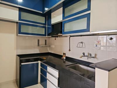 Kitchen Image of 800 Sq.ft 2 BHK Apartment / Flat for rent in Nyati Elan, Wagholi Pune for Rs. 21000
