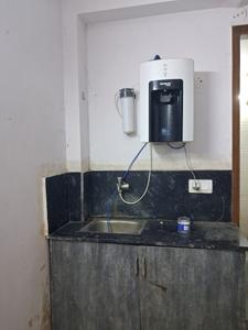 Kitchen Image of 400 Sq.ft 1 RK Builder Floor for rent in Ranjeet Nagar New Delhi for Rs. 15200