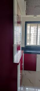 Kitchen Image of 720 Sq.ft 1 BHK Apartment / Flat for rent in Rakesh Park, Airoli Navi Mumbai for Rs. 36000