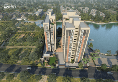 Image of 1430 Sq.ft 2 BHK Apartment / Flat for sale in Vishwa Lake Iksa, Memnagar, Ahmedabad for Rs. 8900000