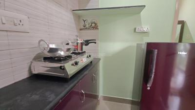 Kitchen Image of 550 Sq.ft 1 BHK Apartment / Flat for rent in Rayasandra Bengaluru for Rs. 17000