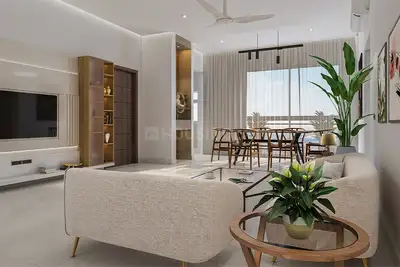 Hall Image of 1107 Sq.ft 2 BHK Apartment / Flat for sale in Provident Bayscape, Kelambakkam Chennai for Rs. 8100000
