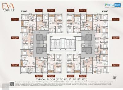Image of 706 Sq.ft 2 BHK Apartment / Flat for sale in Roha Eva Aria, Chembur, Mumbai for Rs. 14590000