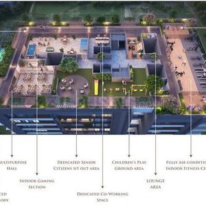 Image of 1253 Sq.ft 3 BHK Apartment / Flat for sale in Kohinoor Woodshire, Bhugaon, Pune for Rs. 7800000