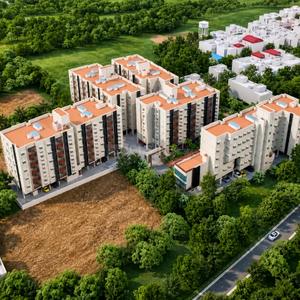 Image of 930 Sq.ft 2 BHK Apartment / Flat for sale in Isha Uni5, Nedumgundram, Chennai for Rs. 6400000