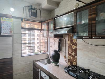 Kitchen Image of 620 Sq.ft 1 BHK Apartment / Flat for sale in Chandrabhaga Park, Kalwa Thane for Rs. 8500000