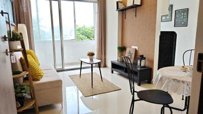 Living Room Image of 678 Sq.ft 1 BHK Apartment / Flat for sale in SPS White Falcon, Pushpak Nagar Navi Mumbai for Rs. 3800000