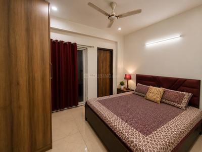 Bedroom Image of 1050 Sq.ft 3 BHK Builder Floor for rent in Sector 121 Noida for Rs. 23500