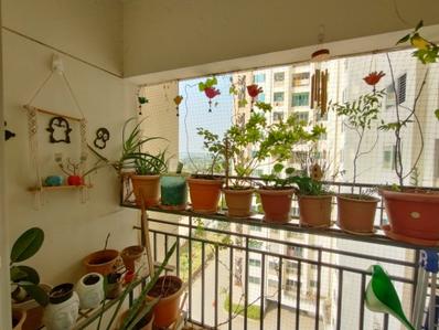 Balcony Image of 1350 Sq.ft 3 BHK Apartment / Flat for sale in Shriram Green Field Phase 1 by Shriram Properties, Budigere Cross Bengaluru for Rs. 13200000