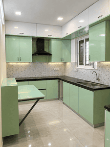 Kitchen Image of 2000 Sq.ft 3 BHK Apartment / Flat for rent in Vasavi Signature, Hitech City Hyderabad for Rs. 60000