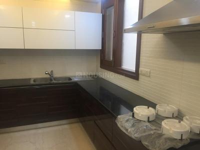 Kitchen Image of 900 Sq.ft 2 BHK Independent House for rent in Sant Nagar New Delhi for Rs. 45000
