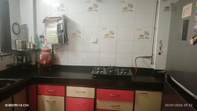 Kitchen Image of 1600 Sq.ft 3 BHK Apartment / Flat for sale in Ghatlodiya Ahmedabad for Rs. 7500000