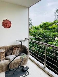 Balcony Image of 2500 Sq.ft 3 BHK Apartment / Flat for rent in Amaya 78 at Gokuldham, Shantipura Ahmedabad for Rs. 90000