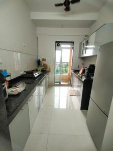 Kitchen Image of 780 Sq.ft 2 BHK Apartment / Flat for rent in Rustomjee Azziano, Thane West Thane for Rs. 55000