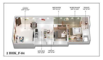 Image of 1365 Sq.ft 2 BHK Apartment / Flat for sale in Seawoods, Navi Mumbai for Rs. 24250250