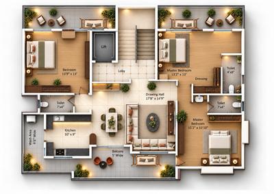 Image of 2080 Sq.ft 3 BHK Builder Floor for sale in Somalwada, Nagpur for Rs. 8951000