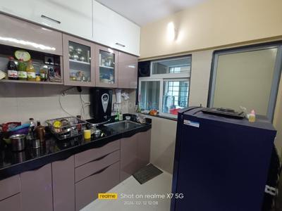 Kitchen Image of 786 Sq.ft 2 BHK Apartment / Flat for rent in Cosmos Habitate Exotica A Wing, Thane West Thane for Rs. 39000