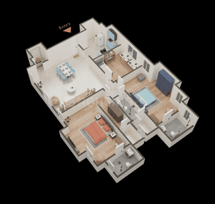 Image of 590 Sq.ft 2 BHK Apartment / Flat for sale in Lodha Amara New Launch Tower, Thane West, Thane for Rs. 10010000